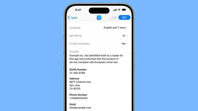 已生效：苹果欧盟 App Store 实施新规，开发者需公示联系信息