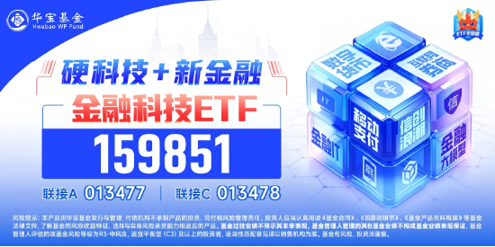 盘中涨停！金融科技ETF（159851）历史新高！金融科技本轮暴涨超81%领跑市场，中长线资金连续布局！